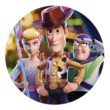 Painel Redondo Toy Story Em Tecido Sublimado 1,80m X 1,80m
