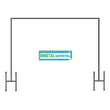 Suporte Para Painel Estrutura Lona Desmontavel 3,0 X 3,0