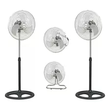 Combo X2 Ventilador Vitta 3 En 1 Pie, Pared Y Piso 18''