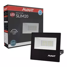 Refletor Led Avant Área Externa 20w 6500k Luz Branca Ip65 