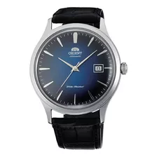 Reloj Orient Clásico Ac08004d Caballero E-watch Color De La Correa Negro Color Del Bisel Plateado Color Del Fondo Azul