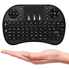 Mini Teclado E Mouse Wireless Sem Fio Wifi Usb Kit Wifi Led