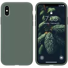 Funda Para iPhone X /xs, Verde/silicona/delgada/resistente