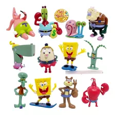 Bob Esponja Coleccion De 12 Personajes Figuras Ecuador 