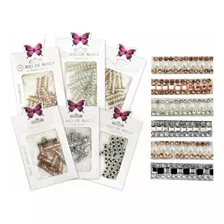 Pack X 6 Decoracion Manicure Pedicureperlas Y Cristales