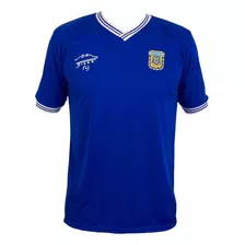 Camiseta Argentina 1990 Homenaje Mundial Italia Azul Retro