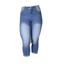 Calça Feminina Com Elastano Jeans Lisa Basica Promoção Mom