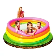 Piscina Inflable Multicolor Para Niños Verano 114cm Premiun