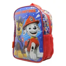 Mochila Paw Patrol Jardin 12´´ Patrulla Canina Cachorros Diseño De La Tela Chase Marshall