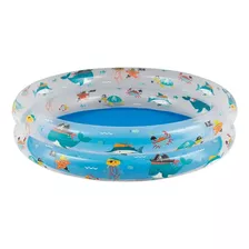 Piscina Infantil Inflável Fundo Do Mar 90 X 20cm 90l - Mor