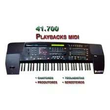 41.700 Playbacks Midi P/ Teclados Roland E Produção Musical