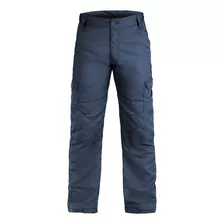 Calça Azul Tática Militar Cargo Masculina Poly Reforçada