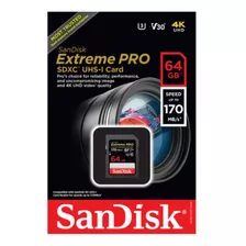 Sd Sandisk Extreme Pro 64gb