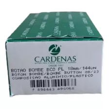 Botão Bombe Encapar Alumino Plástico Cárdenas 18 Mm 144pçs