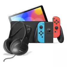 Nintendo Switch Oled 64gb Neon Azul Más Audifono Inalambrico