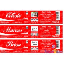  Etiqueta De Coca Cola Digital Imprimible Personalizada 