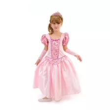 Fantasia Infantil Princesa Aurora Luxo Festa - Frete Grátis
