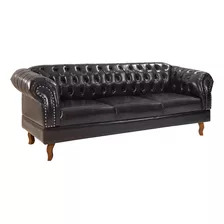 Namoradeira Chesterfield Clássica Duque / Preto