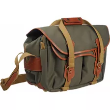 Billingham 335 Shoulder Bag (fibernyte, Sage With Tan Leathe