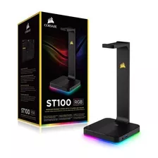 Soporte Audífonos Corsair St100 Rgb Sonido Envolvente 7.1 