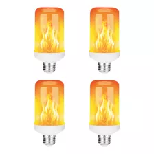 4 Lampada Led Efeito Chama Fogo Tocha Frete Gratis Flame Lig