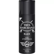 Desodorante Spray Très Marchand Masculino Black 100ml