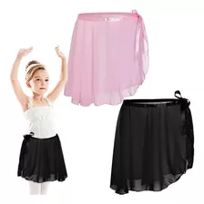 Ballet Chifón Falda 2piez Danza Niña Infantil Bailarina Ropa