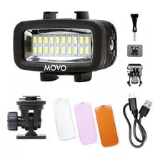 Movo Led-wp Luz De Video Led Recargable De Alta Potencia Su.