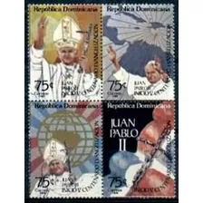 Visita Papa Juan Pablo 2 - Dominicana 1984 - Serie Mint