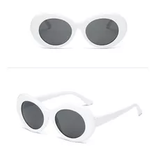 Oculos Kurt Cobain, Wiz Khalifa Redondo Uv400 Cor Branco Cor Da Armação Branco Cor Da Lente Preto