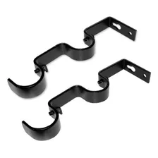 Pack De 2 Unidades Soporte Doble Muro De Metal 19/28 Mm