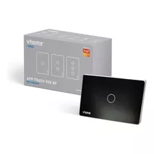 Interruptor Wifi Vhome Vector Black Sin Neutro 1 Canal Vshop