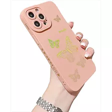 Funda For iPhone 13 Pro Max Cute Bling Glitter Butterfly-02