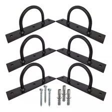 Kit 6 Suportes Trx Parede Columpio Corda Rope Balanço Oferta