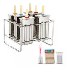 Moldes De Acero Inox Con Rack P/ Hacer Paletas De Hielo [u]