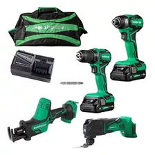 Metabo Hpt Combinado Inalámbrico Subcompacto De 18v 4 Piezas