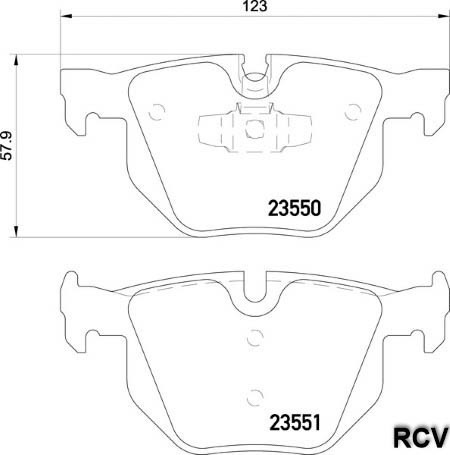 Balatas Disco  Trasera Para Bmw 335xi   2008 Foto 2