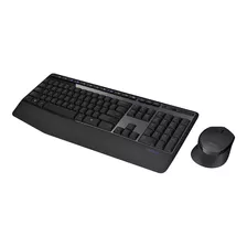 Kit Teclado Y Mouse Inalambrico Mk345 Logitech Color Del Mouse Negro Color Del Teclado Negro