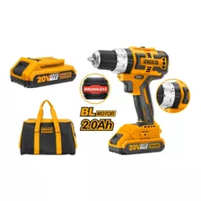 Taladro 20v Brushless C Percutor 13mm Ingco Cidli20608. Hnt Color Amarillo