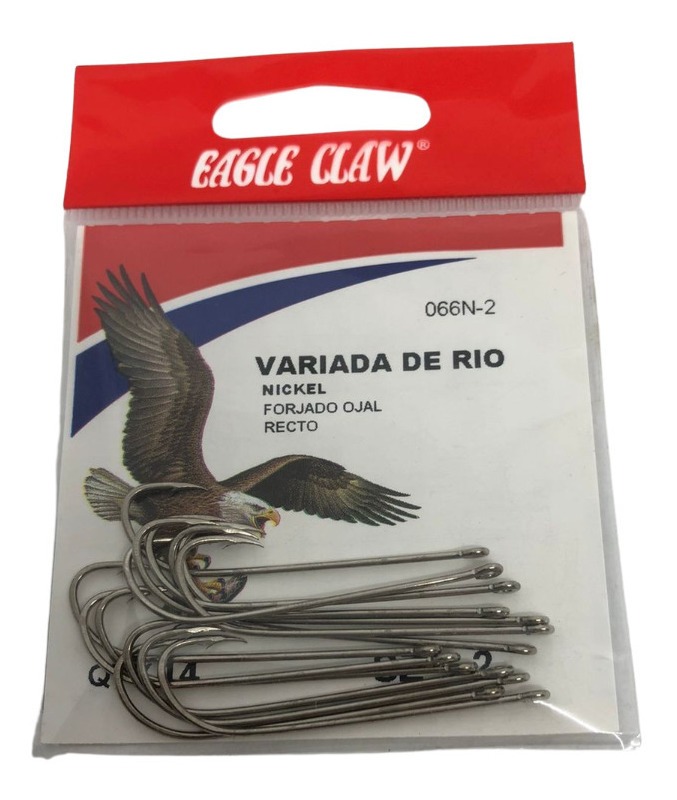 Anzuelos Eagle Claw 066n N2 Variada Rio X14u Pata Larga