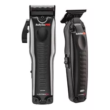 Combo Máquinas Babyliss Fx Lo Pro Corte E Acabamento Preto 110v/220v