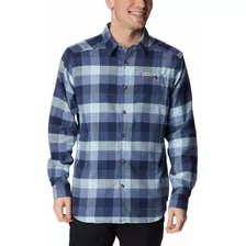 Camisa Hombre Cornell Woods Flannel Azul Columbia