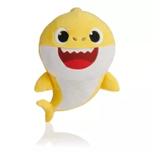 Boneco Pelucia Baby Shark Amarelo Musical Sunny Desenho Nick