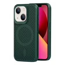 Capa De Dissipação Verde Escura Para iPhone 13