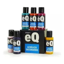 Set Pintura Acrilico Decorativo Eq X 5