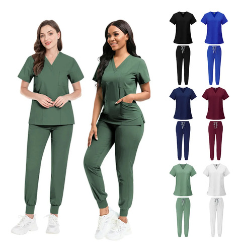Pijama Quirúrgica Jogger Antifluido para Mujer