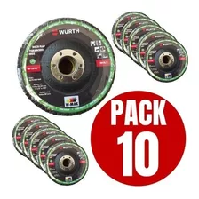 Pack 10 Discos Flap 115mm W-max (varios Granos)