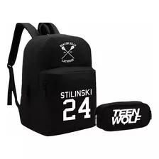 Kit Mochila + Estojo Escolar Teen Wolf Stilinski