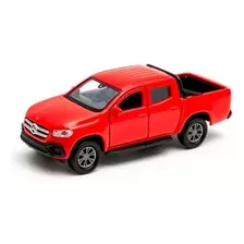 Camioneta Welly Mercedez Benz X Class 1:34 Metal Abre Puerta Color Rojo