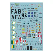 Decal 1/48 Para Cesna A/t-37 Brasil E Am. Latina- Parte 1